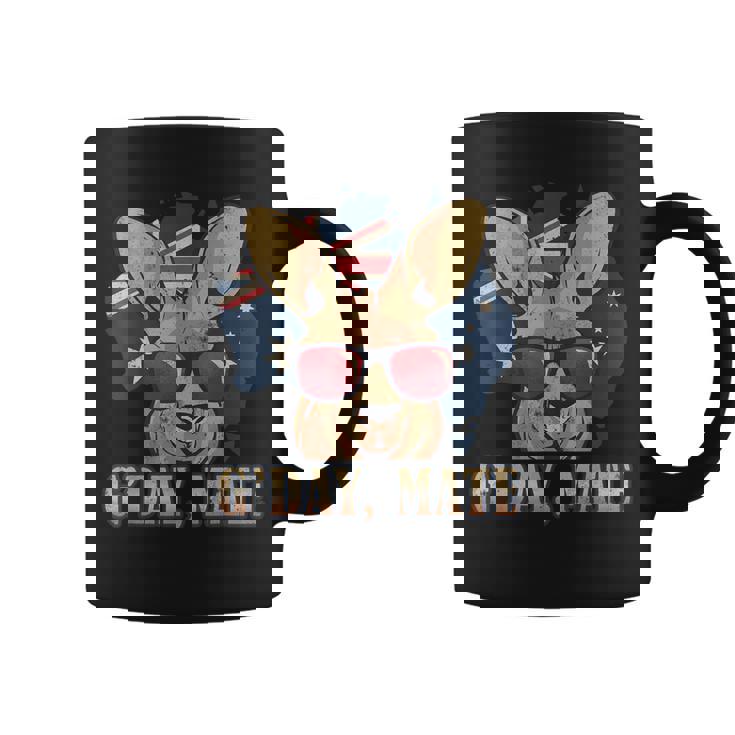 Day Mate Carte Patriotique De L'australie Motif Good Kangourou Tasse