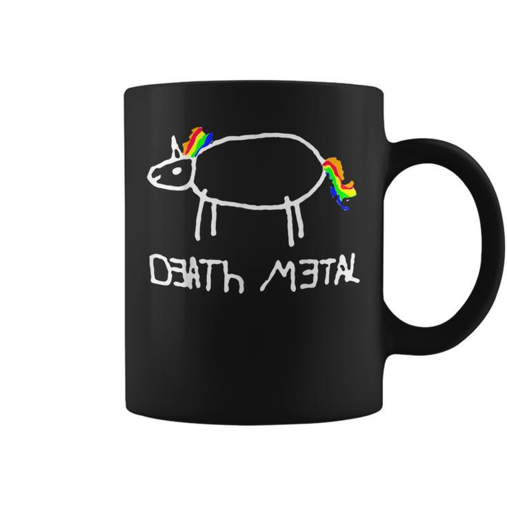 Death Metal Regenbogen Einhorn Metal S-Xxl Tassen