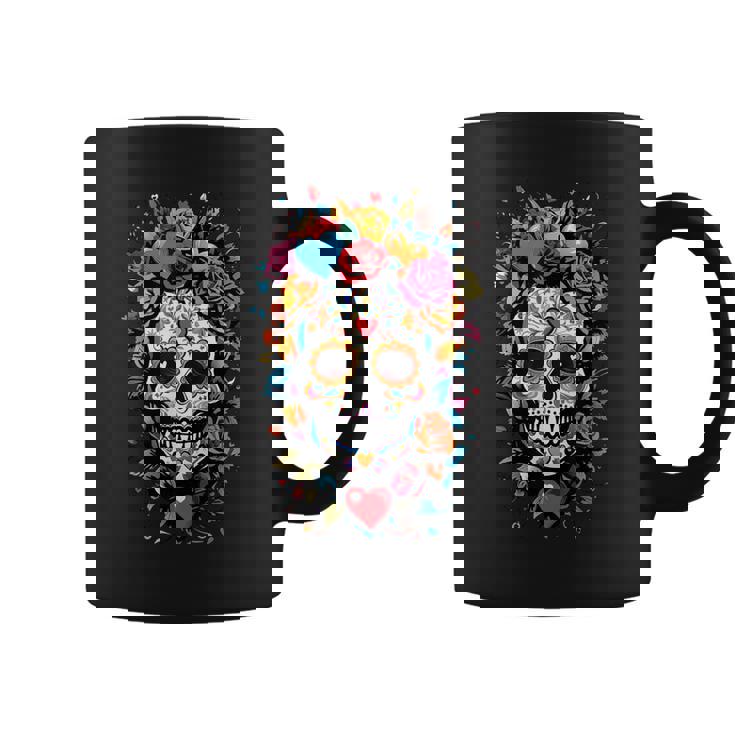 Dia De Los Muertos Crâne En Sucre Motif Jour Des Morts Tasse