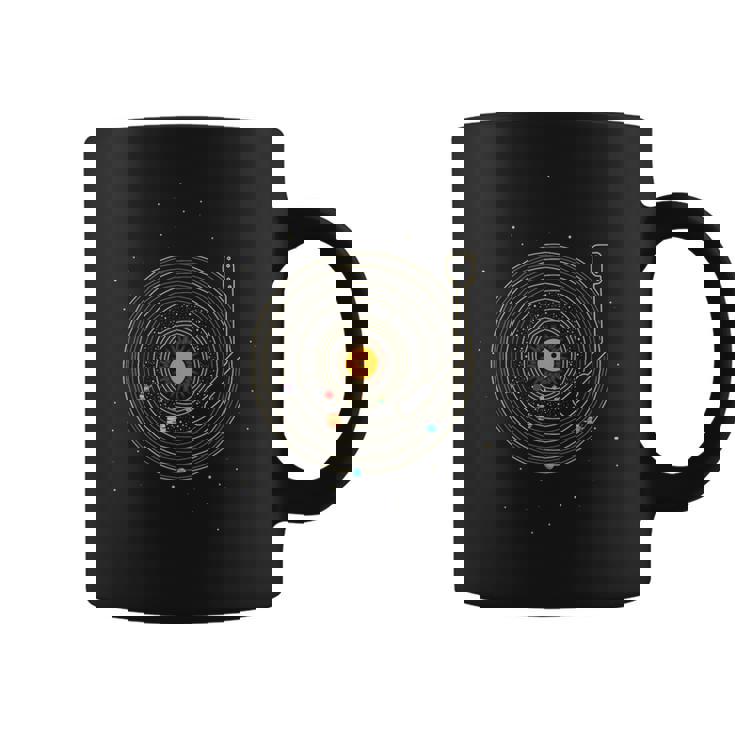 Disco Deinilo Con Sistema Solar De Planetas Astro Music Taza de café