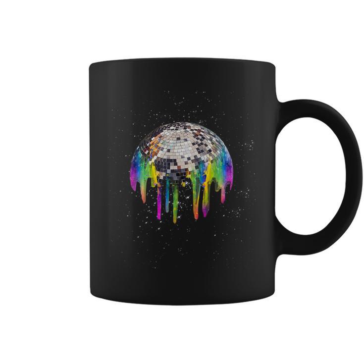 Discoball Rainbow Drip Melt Im Space Tassen