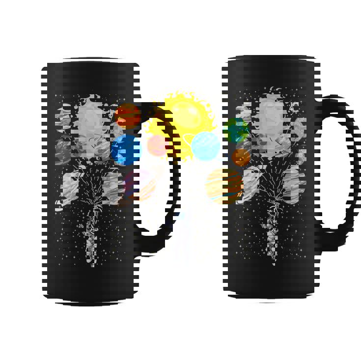 Divertido Astronauta Globo Espacial Planetas Ciencia Sistema Solar Taza de café