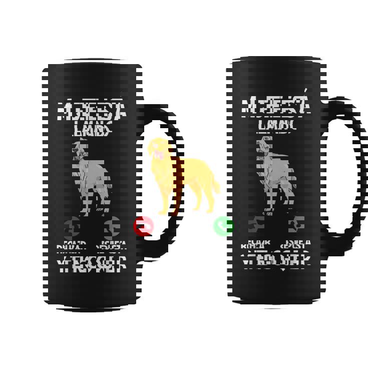 Divertido Perros Mi Jefe Está Llamando Y Tengo Que Ir Perro Taza de café