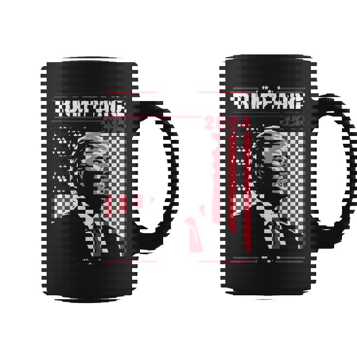 Donald Trump Jdance Bandera Estadounidense Trumpance 2024 Taza de café