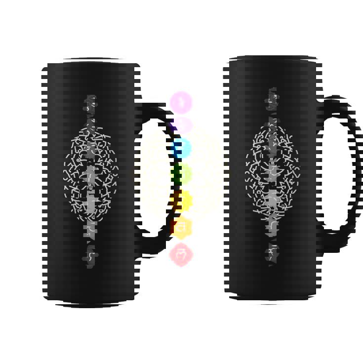 Donna Mandala Dei 7 Chakra I Sette Chakra Goa Yoga Con Collo A Tazze