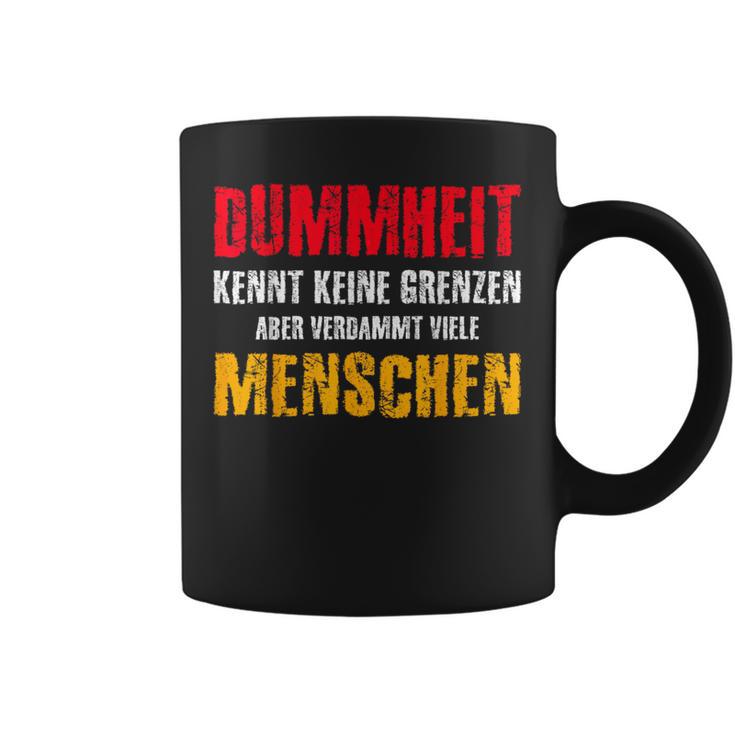 Dummheit Kissen Keine Grenzen Tassen