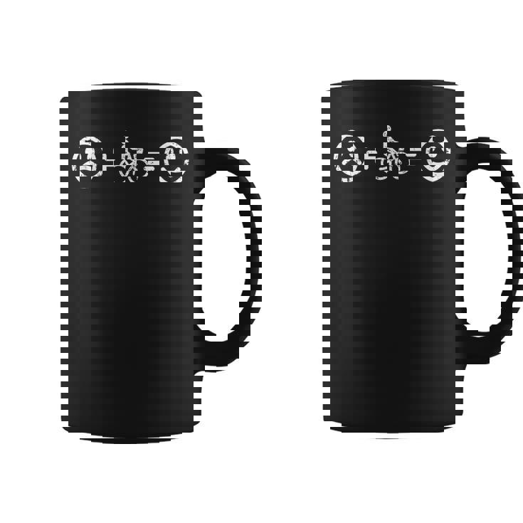El Ciclismo Hace Feliz Regalo Amantes Bicicleta Hombre Taza de café