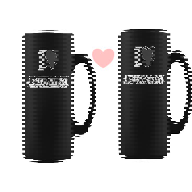 Me Encanta El Capitalismo Taza de café