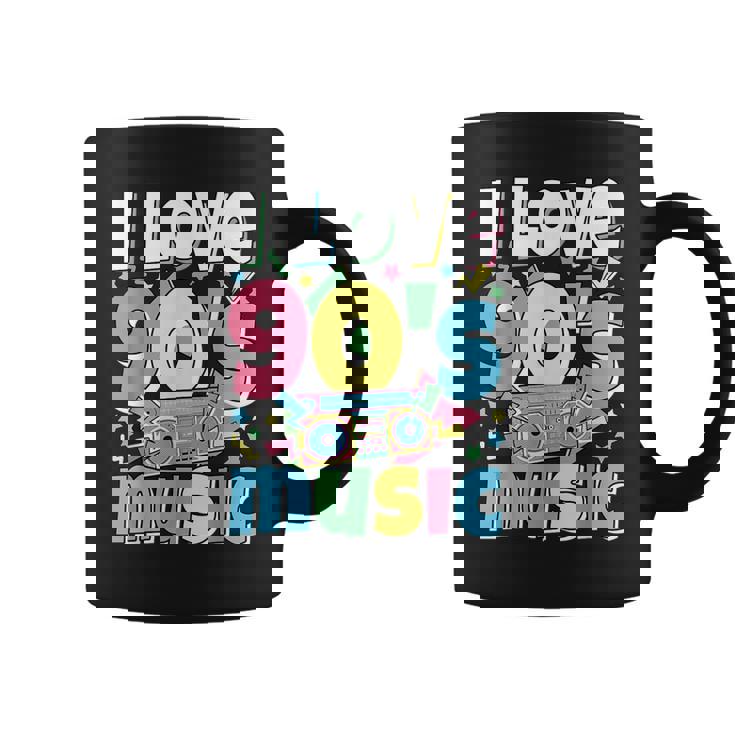 Me Encanta La Música De Los 90 Traje Retro Para Amantes De La Música De Los 90 Taza de café