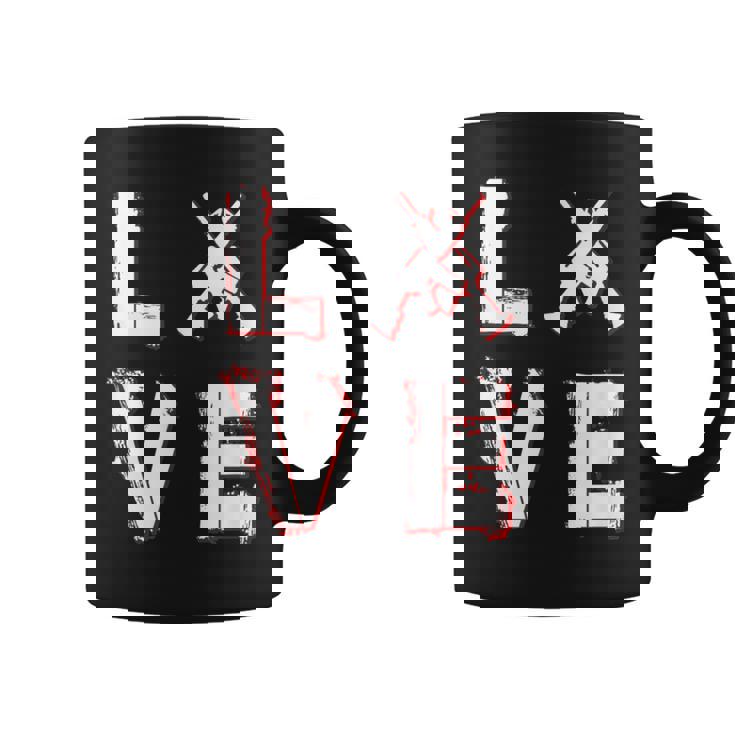Me Encantan Las Armas Ar15 M16 M4 Los Rifles Negros Importan Arma De Fuego Cruzada Taza de café
