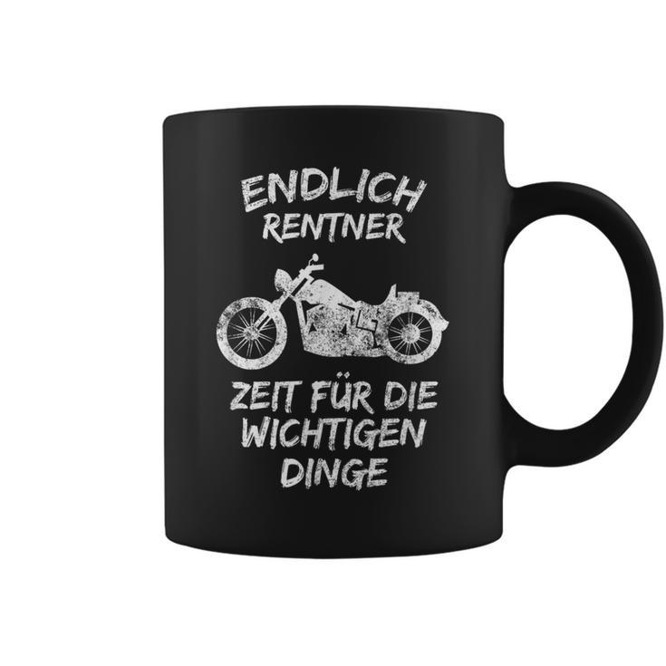 Endlich Rentner Motorcycle Tassen