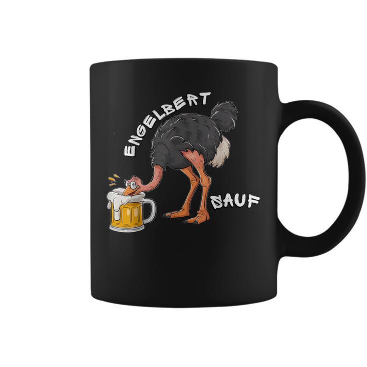 Engelbert Sauf Work Wear Ostrich Drinking Humour Tassen