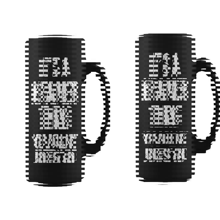 Es Una Cosa De Kramer No Lo Entenderías Kramer Taza de café