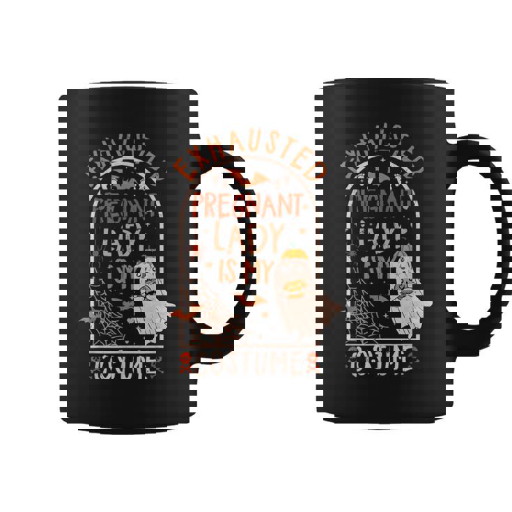 Exhausted Pregnant Lady Costume Halloween Pregnancy Mom Coffee Mug