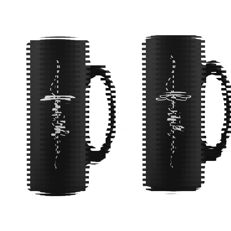 Faith Bible Verse Christian Sideways Tattoo Coffee Mug