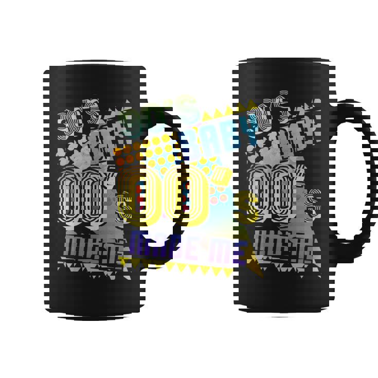 Fiesta De Los 90 Baby 00 Made Me Retrointage Nostalgia De Los 90 Cuello Taza de café