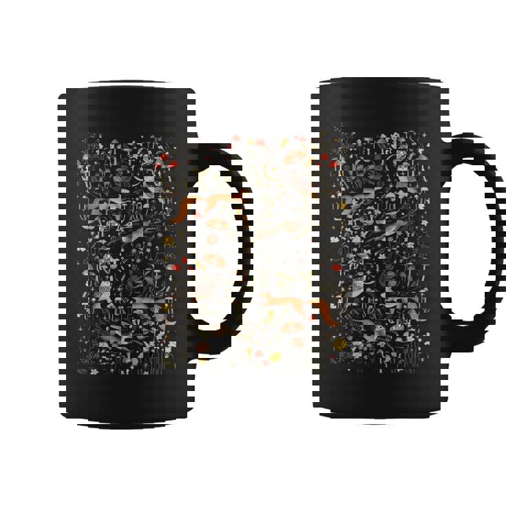 Forest Friends Animals Wildflowers Cottagecore Nature Lover Coffee Mug