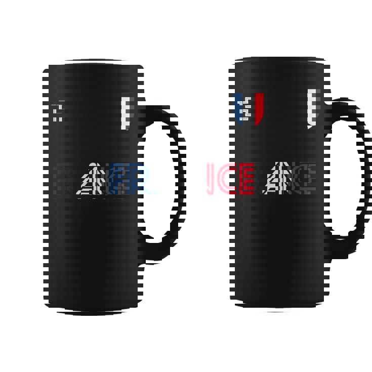 Francia Retro Fútbol Bandera Francesa Taza de café