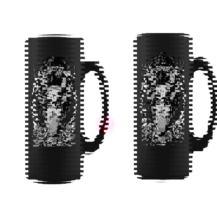 Frankenstein Monster And Bride Bubble Gum Halloween Coffee Mug