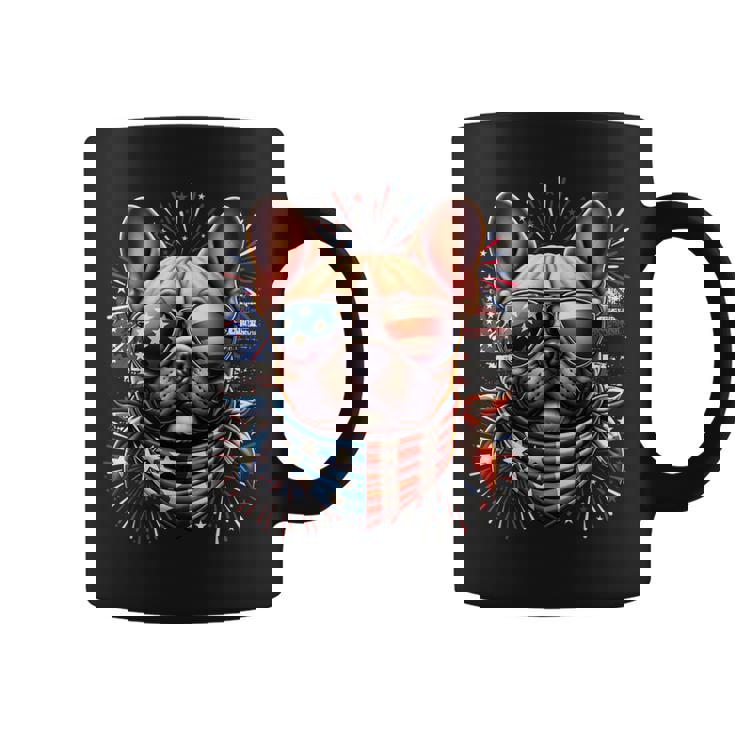 French Bulldog Patriotic 4Th Of July Fireworks Usa Frenchie Coffee Mug