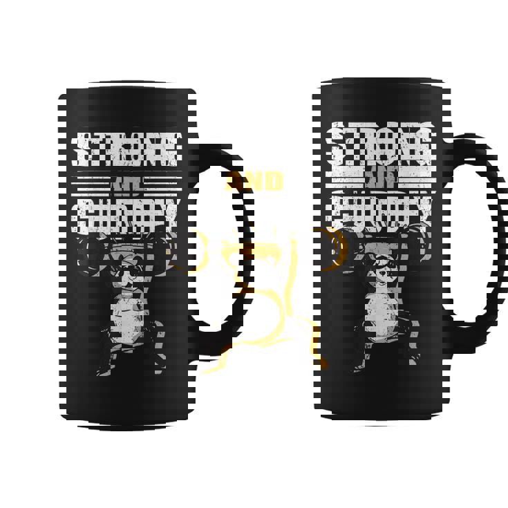 Fuerte Y Tierno Para Levantador De Potencia Culturista Y Hombre Fuerte Taza de café
