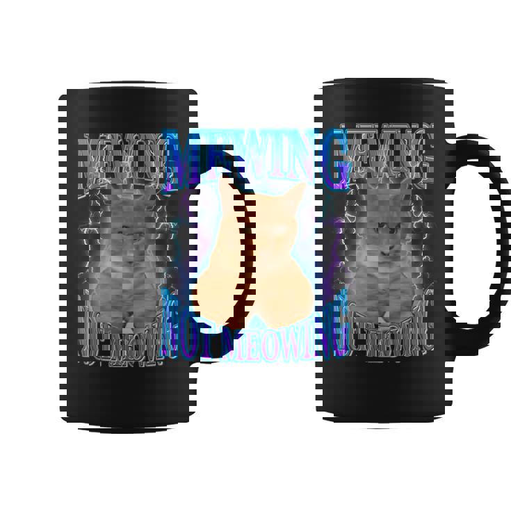 Cat Meme With Meowing Looksmax Meowing Cat Coffee Mug