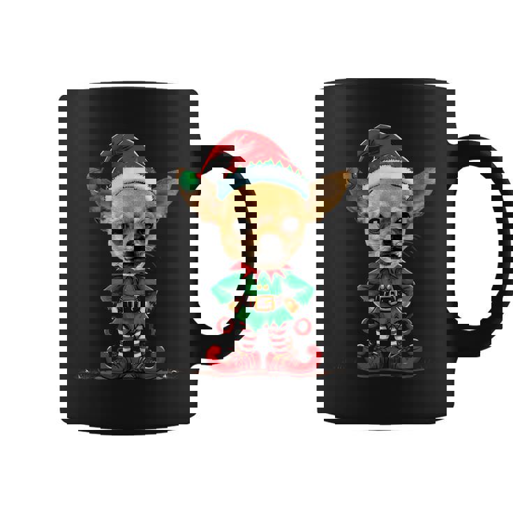 Christmas Elf Chihuahua Dogs Lovers X-Mas Dog Elf Coffee Mug