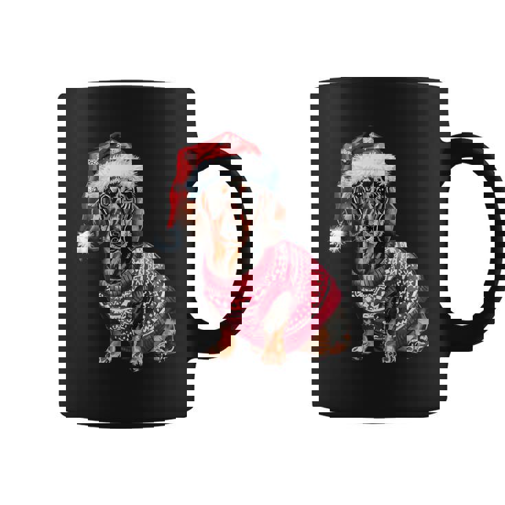 Cute Dachshund Wiener Dog Xmas Christmas Dachshund Coffee Mug