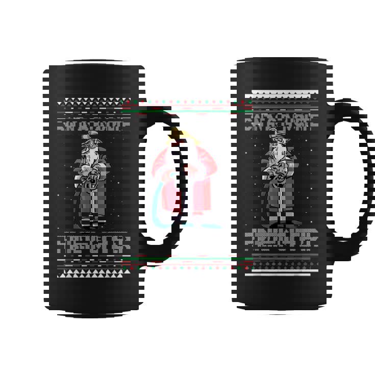 Firefighter Ugly Christmas Sweaters Coffee Mug