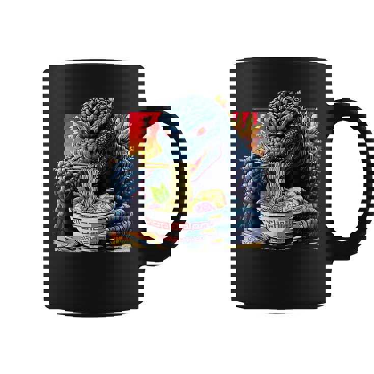 Kaiju Eating Ramen Japanese Monster Lover Birthday Coffee Mug