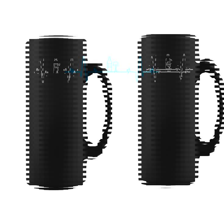 Wine Heartbeat Wine Lover Cool Coffee Mug