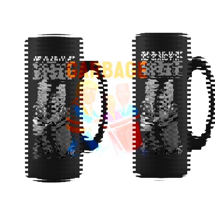 Garbage For Trump 2024 Time To Take Out Garbage Biden Coffee Mug
