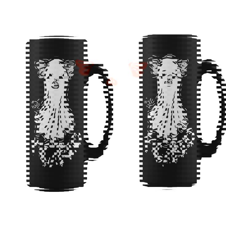 Ghost Pig Costume Pig A Boo Farmer Animal Halloween Costume Coffee Mug