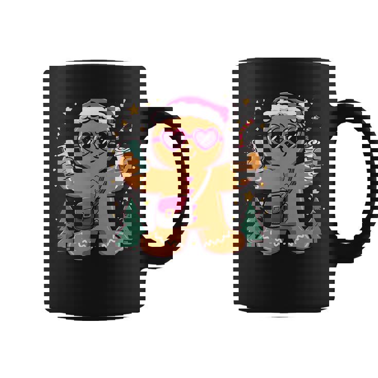 Gingerbread Man Cookie Santa Claus Hat Christmas Boys Girls Coffee Mug