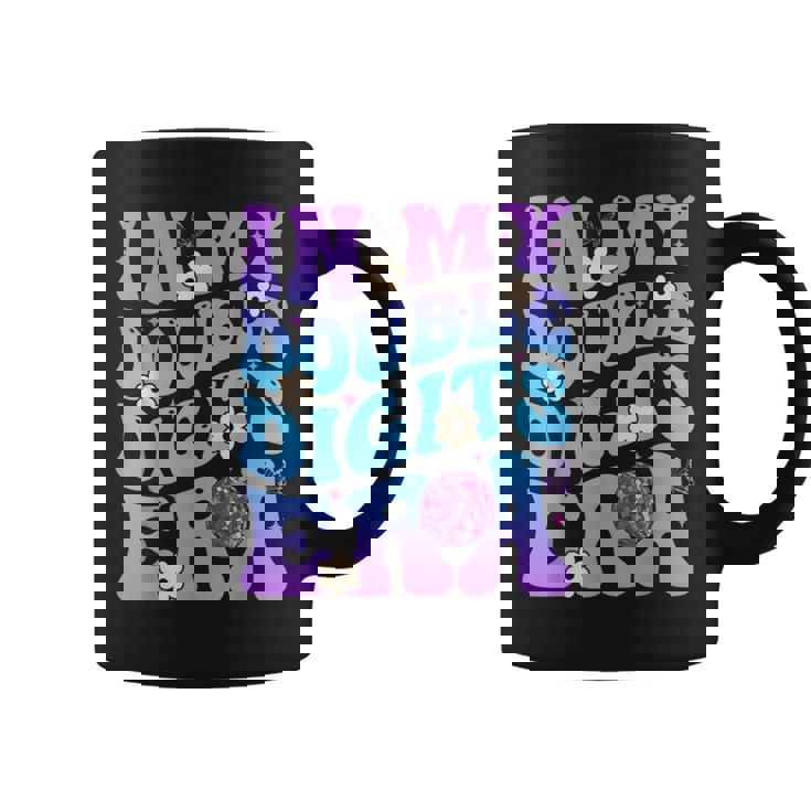 Girl In My Double Digits Era Retro 10 Year Old 10Th Birthday Coffee Mug