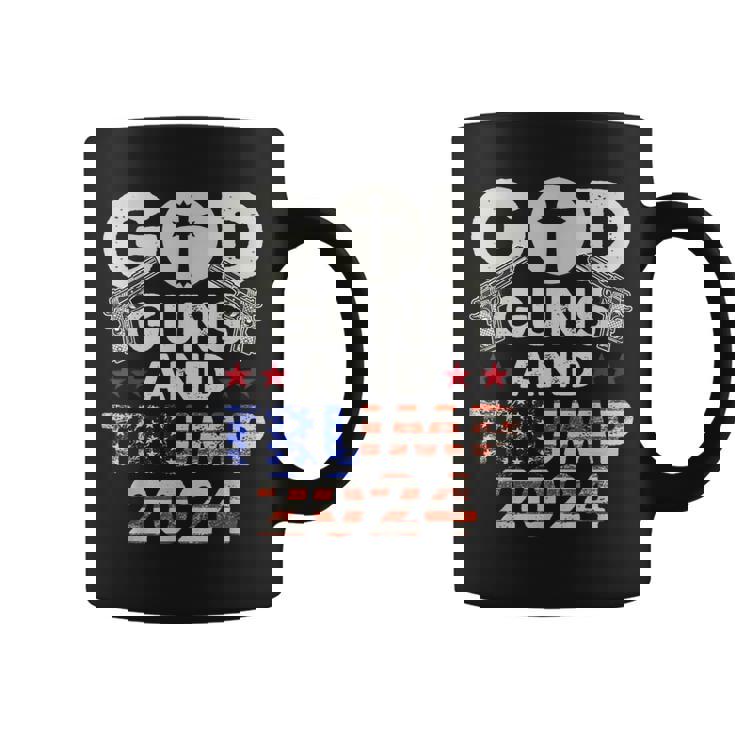 God Guns Y Trump 2024 Elección Trump 2024 Es Hombres Taza de café
