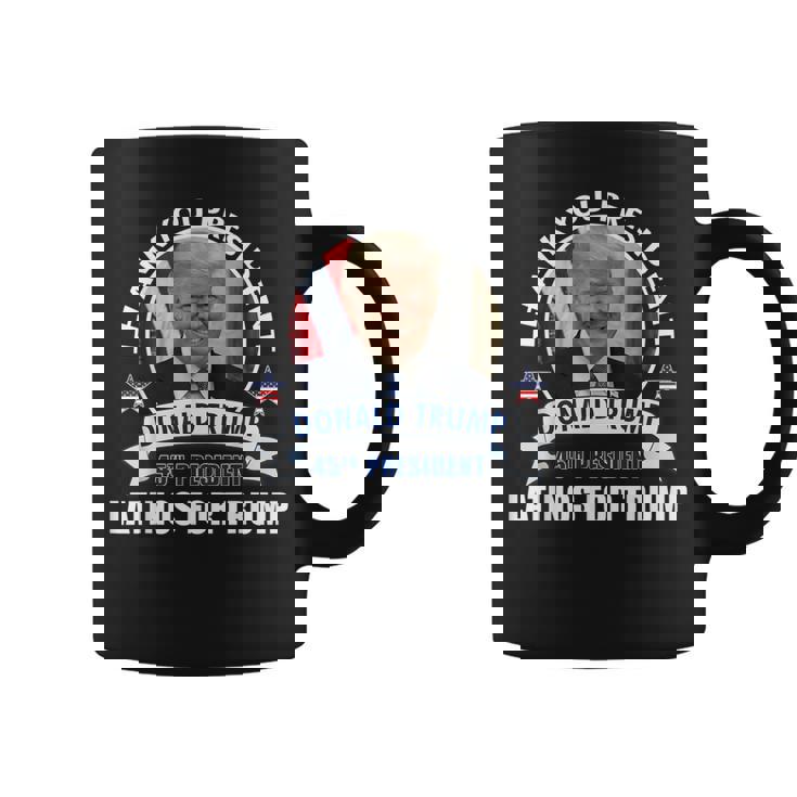 Gracias Al Presidente Donald Latinos Por Trump Taza de café