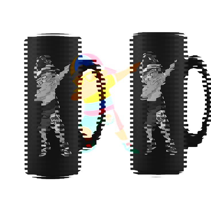 Half Colombian Half Mexican Boy Colombia Mexico Flag Coffee Mug