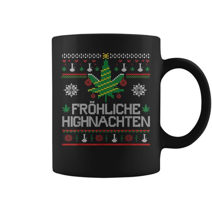 Happy Highnachten Ugly Christmas Hemp Marijuana Tassen