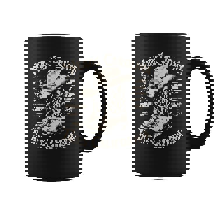 Heads Carolina Tail California Retro Vintage Country Coffee Mug