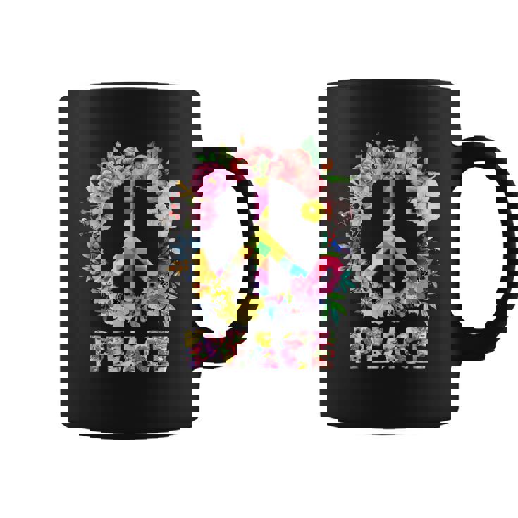 Hippie Symbole De Paix Fleur Colorée Idée Cadeau Enfant Tasse