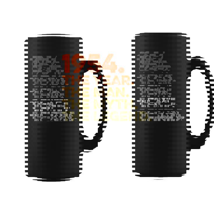 Hombre Cumpleaños Regalo Cosechaintage 1954 Year Man Myth Legend Taza de café