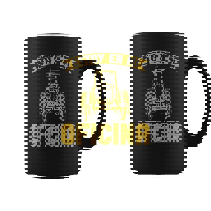Hombre Tractor Tractorista Estoy En Mi Oficina Agricultor Taza de café