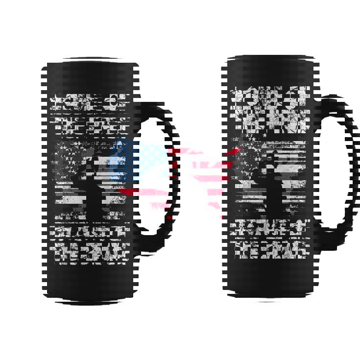 Home Of The Free Because Of The Brave Vintage Military Coffee Mug