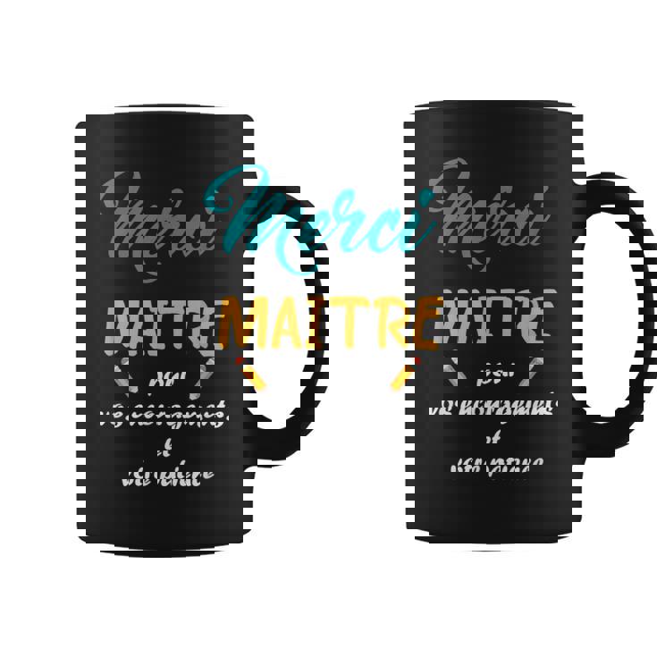 Homme Cadeaux Personnalisé Merci Maître Fin D'année Scolaire Tasse