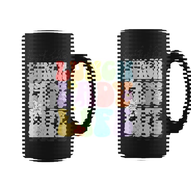 Hugs & High Fives Lunch Lady Vibes School Appreciation Coffee Mug