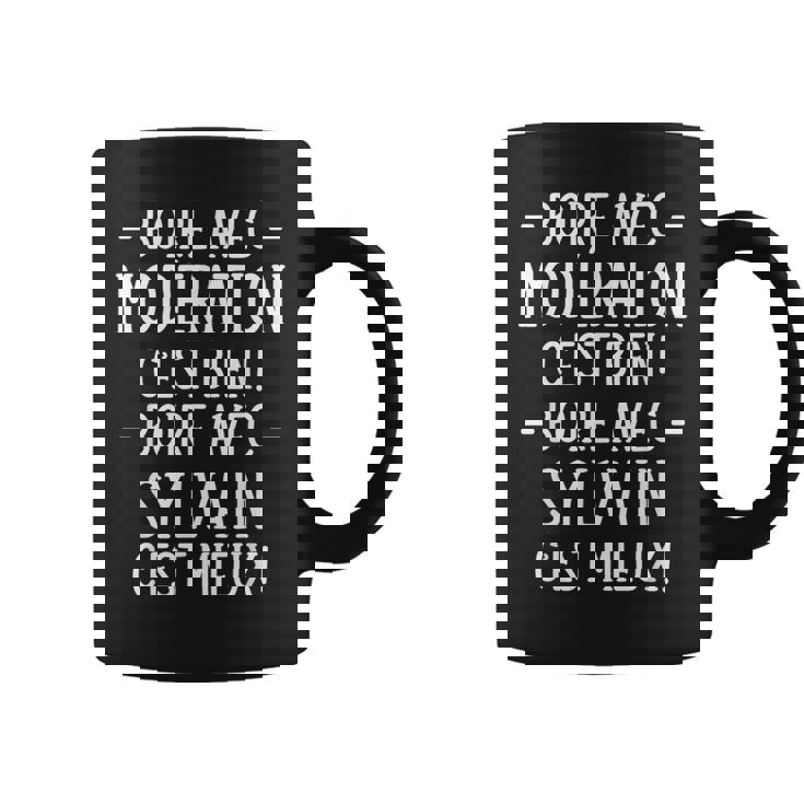 Humour Alcool Phrase Personnalisée Homme Apéro Bière Sylvain Tasse