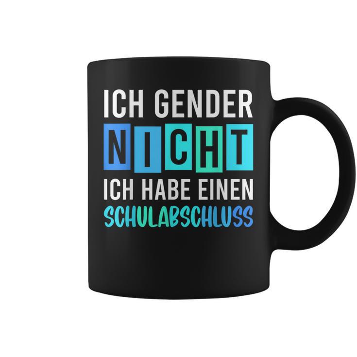 Ich Gender Nicht Ich Habe Einen Schulabschluss Blue Tassen