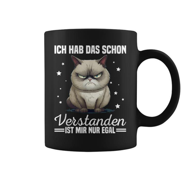 Ich Hab Das Schonerstanden Ist Mir Nur Egal Katze Angervt Tassen