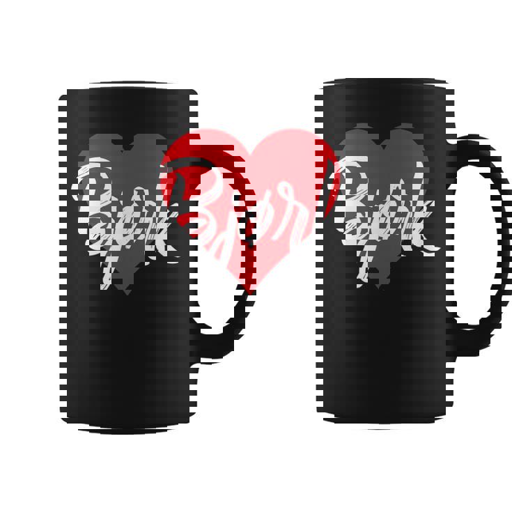 Ich Liebe Bjørkorname Liebe Herz Tasse